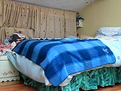 con mi malla negra follando mi culo bien rico 😈💦