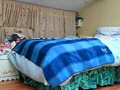 con mi malla negra follando mi culo bien rico 😈💦