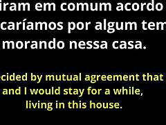 Minha madrasta brasileira magra com peitos pequenos age diferente comigo depois da separação com boquete e tabu.