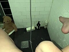 Arab Teen Snowwhite Masturbates Tight Pussy in Shower