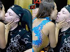 belinha baracho grabbed the host, kissed him hard, and gripped his cock with raw desire