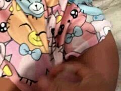 blinds boyfriend's eyes and invites stepmother as sex toy for anal fuck doll play