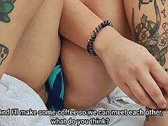 Convencí a Una Chica Cachonda en la Piscina del Condominio de Ir a Mi Apartamento a Tomar Café Pero en Realidad Quería Follarla y Ella Lo Sabía Subtitulado al Inglés!