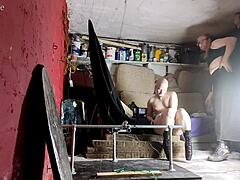 Eryn Gets Naked On One Bar Prison!