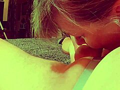 Granny Blue sucks your cock in personal POV 😘