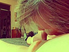 Granny Blue sucks your cock in personal POV 😘