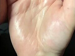 Squirting while tied up in BDSM fingering.