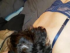 Glowing Milf Sucks Hard Cock With Hard Nipples