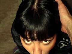 Stepsister and stepbrother caught in wild porn movie scene