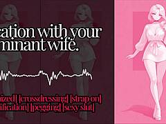 Tempting Petals Audio with Erotic Feminization and Strapon Play