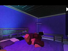 In Roblox studio, fucking blonde bimbo doggystyle. Rough with monster cock!