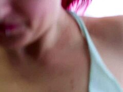 Pink hairedd Zahra vibratess her snatchh, oh godd.