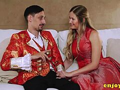 Feel the passion as you worship the towheaded bitch's trimmed pussy while she deep throats your shaft in full HD.