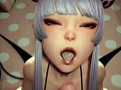under the witch gothic unleashes devilish temptation with monster cock blowjob cum swallow in goth 3d game!