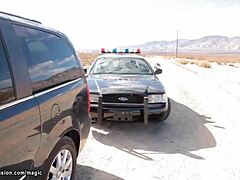 Big Cock Sheriff Fucks Two Students