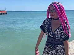 We Film a Crazy Vacation Video with Hard Spanking on Beautiful Brunette Teen Covered in Cum!