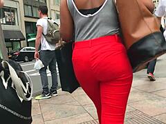 Stunning Ebony Beauty Caught on Hidden Camera