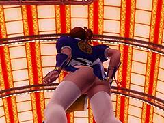 Why is she dancing nude and teasing in just panties?