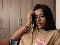 Colombian Latina POV Creampie by Brother
