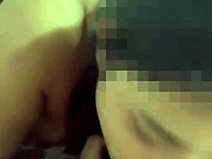 brazilian wife cheats on old husband with big cock, gaping her ass in homemade cuckold scene.