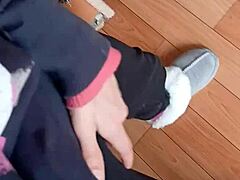 my lesbian coworker and i riskily masturbate together at the office