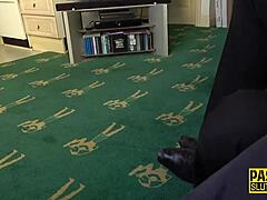 Petite blonde gets dominated and mouth fucked. Rough hardcore action