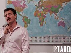 Teacher delinquents cum on Haley Spades.