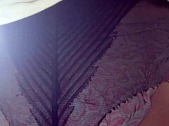 In the bedroom, teen 18+ Elza Kom explored her nylon tights fetish with ass domination as a student escort.