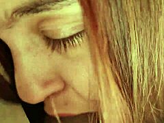 What a delicious blowjob under the sunny sky!