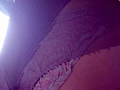In the bedroom, teen 18+ Elza Kom explored her nylon tights fetish with ass domination as a student escort.
