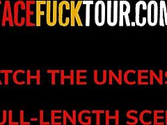 Thick latina gets throat fucked