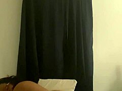 mature latina strips down wearing sexy glasses for solo show