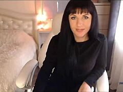Juliannasmiles as Tamarra Roman seduces with striptease and clit play