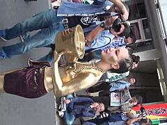 Osu Gold Powder Show Reveals Nipples in Costume Slip