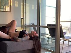 Sunset Creampie in LA Hints at Wild Interracial Riding