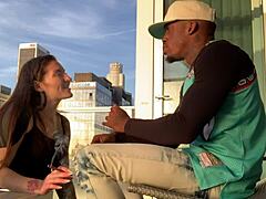 Sunset Creampie in LA Hints at Wild Interracial Riding
