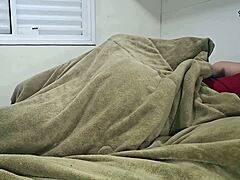 Married Housewife Cums From Husband Cunilingus Almost Caught By Son