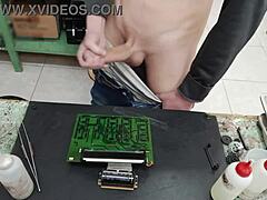 I Blast Massive Cumshot On Client's Machine