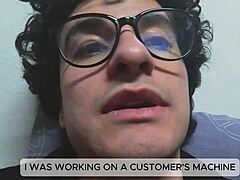 I Blast Massive Cumshot On Client's Machine