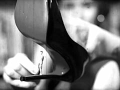 Bia Roman, you're my foot slave today - lick these shoes and suck as punishment from your redhead boss!