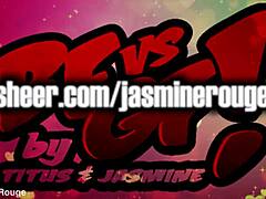 Blonde Jasmine Deepthroats Titus Outdoors in Panties