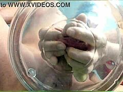 I’m amazed watching gilf get a slowmo cumshot in water with her friend nearby