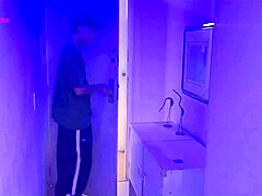 Dutra Sura introduces skinny blonde Mii Angel to her cousin's monster cock for bisexual threesome.