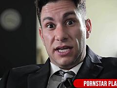 Kinky blonde milks therapist's dick