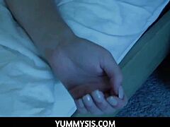 yummysis cute teen 18+ step sister april aniston plays games with step brother then fucks pov in middle of night