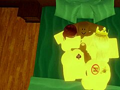 Robloxian Big Black Cock Fucks Two Snowbunnies In Bed