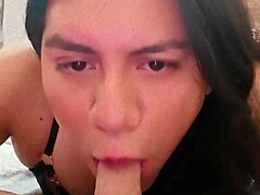 i love sucking my big dildo