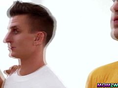 stepmoms pristine edge and kenzie love train stepsons oliver faze and elias cash with blowjobs