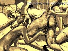 Vintage art with an erotic twist