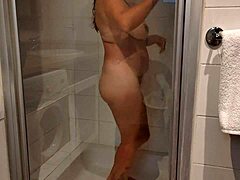 Tanned Stepsister In Sharm El Sheikh Hotel Bathroom
